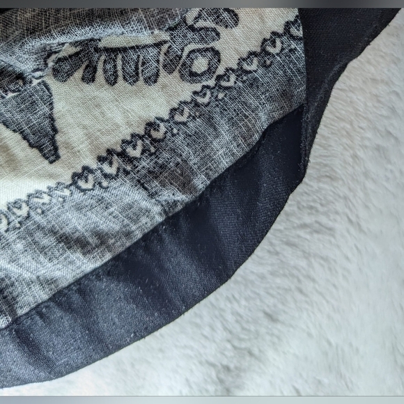 Haute Hippie Green and Beige Palozzo Linen Blend Wide Leg Pants Sz 1X - Picture 5 of 11